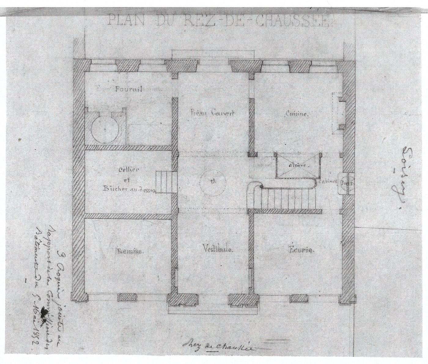 Projet d'école-mairie de Loisey en 1853