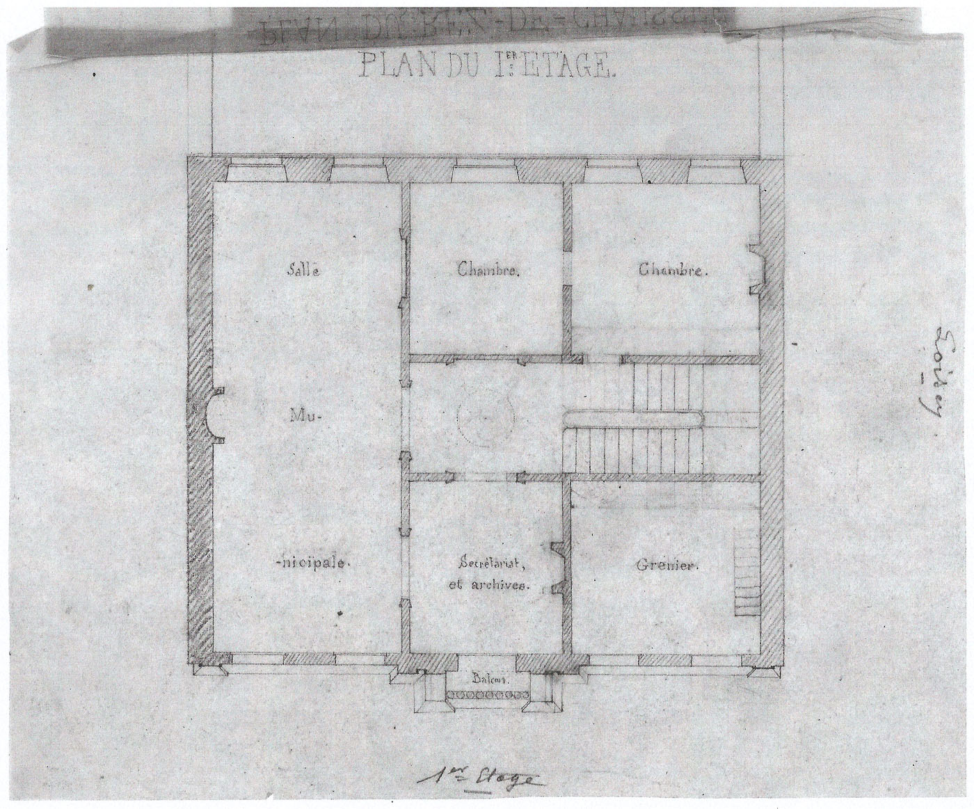 Projet d'école-mairie de Loisey en 1853