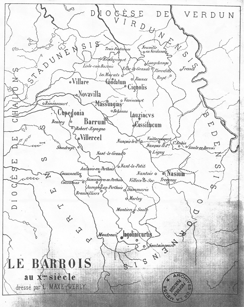 Le Barrois au 10e siècle