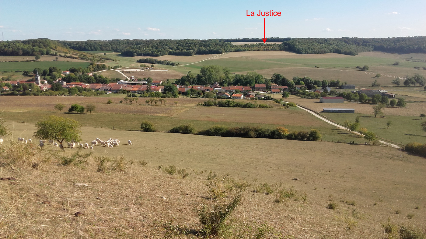 Le lieu-dit de La Justice à Loisey