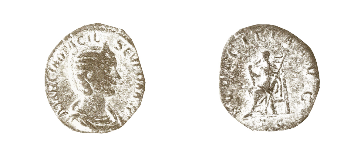 Monnaie romaine Otacilia Severa trouvée à Loisey.
