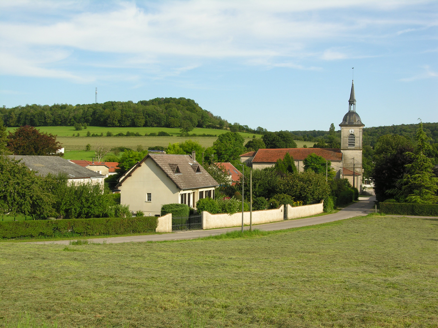 L'église et le Mont Blanc de Loisey